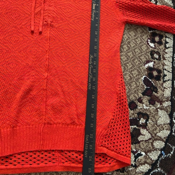 Prana Cedar Orange Pullover Sweater size S - Picture 10 of 11
